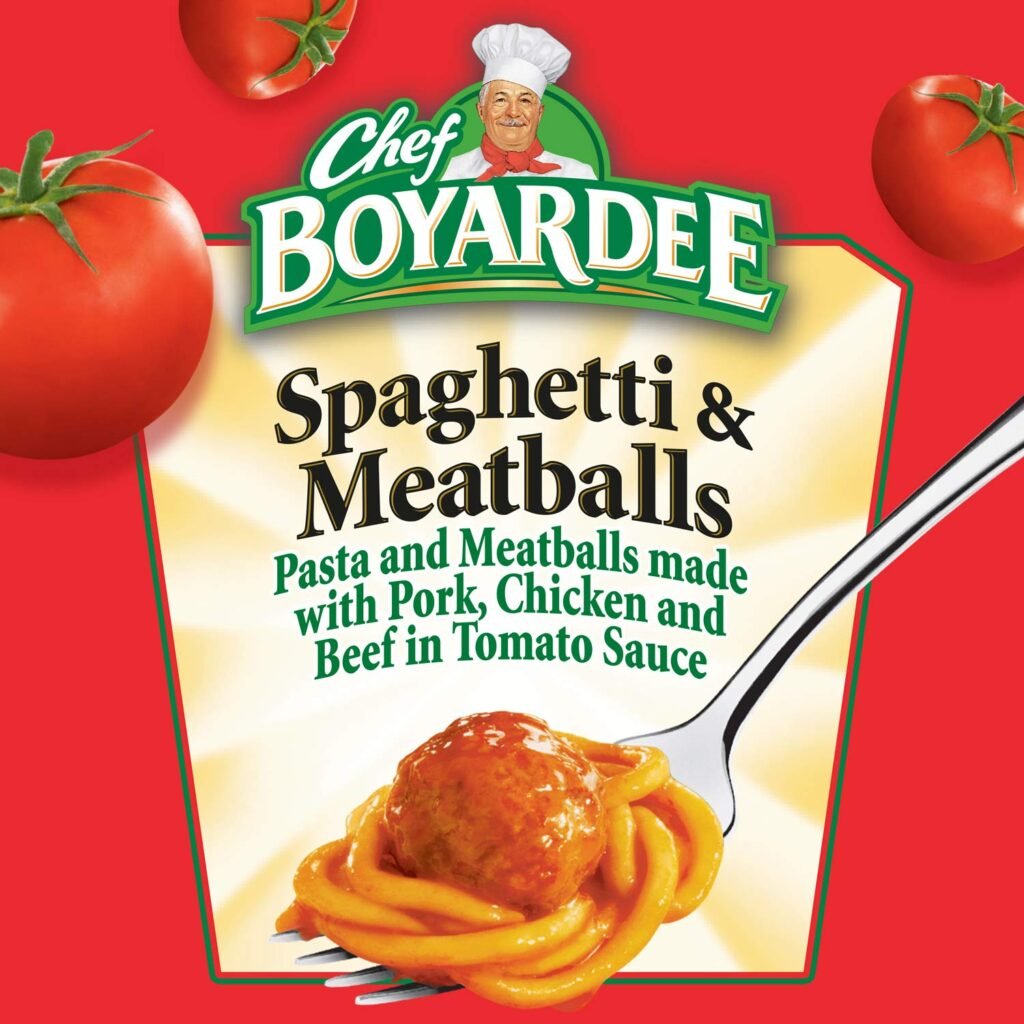 Chef Boyardee Spaghetti and Meatballs, 14.5 oz, 24 Pack