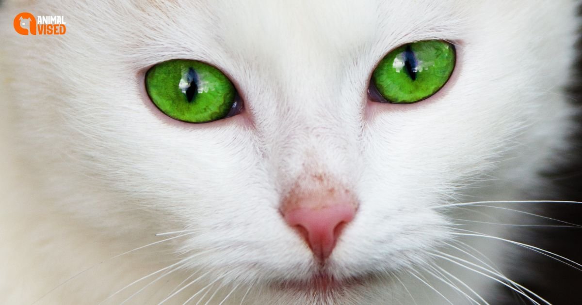 White cat Green Eyes