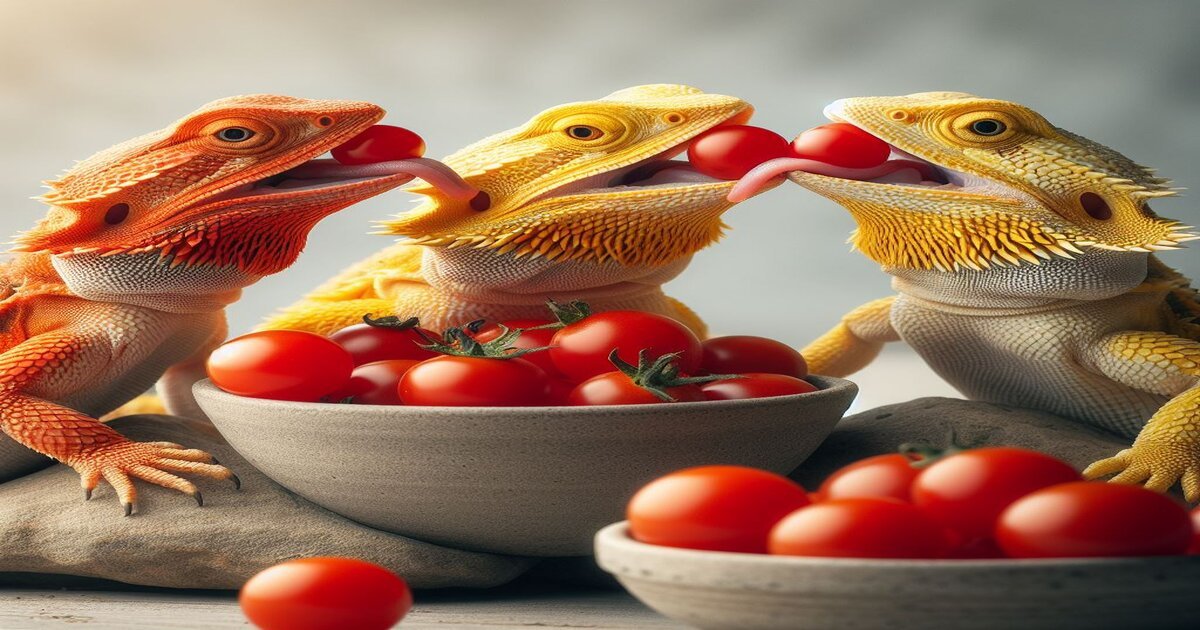 Bearded Dragons Eating Tomatoes favirout food