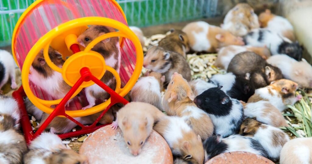 Cute Mix colours Hamsters Munch