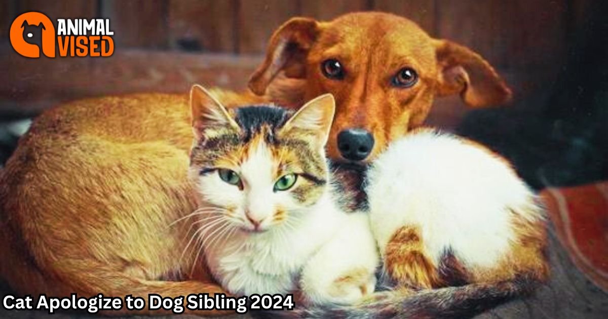 Cat Apologize to Dog Sibling 2024