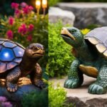 Nacome Solar Garden Outdoor Statues Turtle