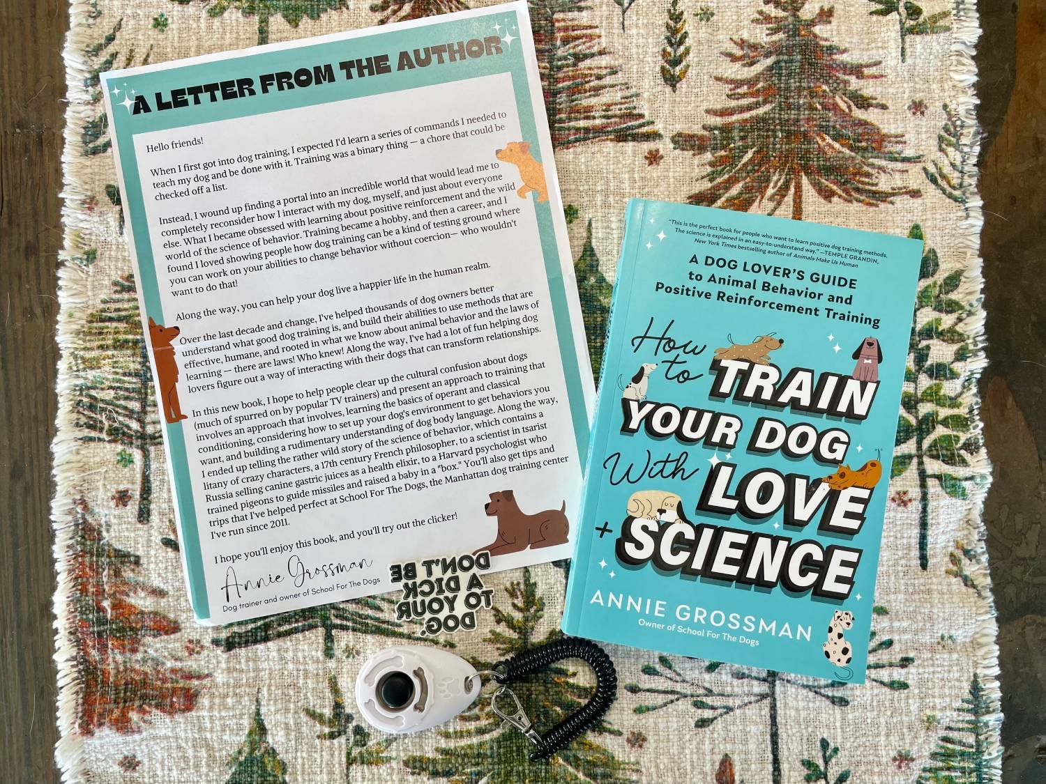 How to train your dog with love + science book review - the author's letter