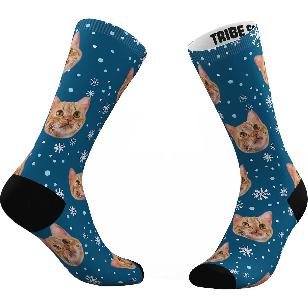 Personal Holiday Pet Face Face Socks from tribe socks